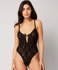 Hanky Panky Racy Open Gusset Keyhole Teddy