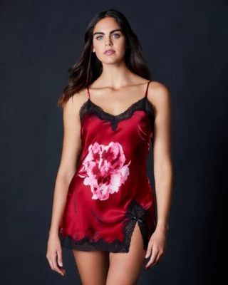 Samantha Chang Chevron Down Icon Classic Silk Babydoll 2 Samantha Chang Chevron Down Icon Classic Silk Babydoll