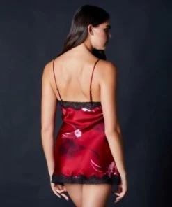 Samantha Chang Chevron Down Icon Classic Silk Babydoll 7 Samantha Chang Chevron Down Icon Classic Silk Babydoll