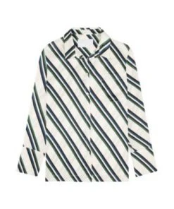 Asceno Sale Diagonal Stripe PJ Top