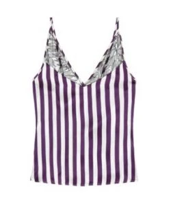 Violet & Wren Berry Stripe Lace Apex Cami Sale
