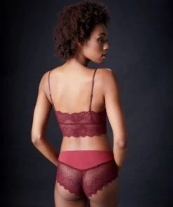 Only Hearts Eco Rib With Lace Long Line Bralette Ouverts