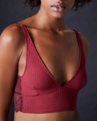 Only Hearts Eco Rib With Lace Long Line Bralette Ouverts 3 Only Hearts Eco Rib With Lace Long Line Bralette Ouverts