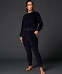 Sundry Velour Side Zip Sweatshirt