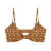 L Space Swimwear Beachcomber Dot Flashback Bikini Top