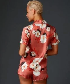 Violet & Wren Desert Bloom Short Sleeve Pyjama Shirt