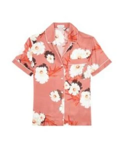 Violet & Wren Desert Bloom Short Sleeve Pyjama Shirt