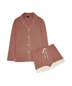 Cosabella Bella Bridal Long Sleeve Top & Boxer Pajama Set Cosabella 5 Cosabella Bella Bridal Long Sleeve Top & Boxer Pajama Set Cosabella