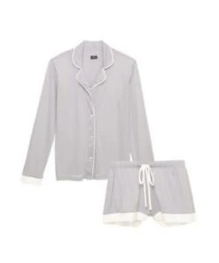 Cosabella Bella Bridal Long Sleeve Top & Boxer Pajama Set Cosabella 5 Cosabella Bella Bridal Long Sleeve Top & Boxer Pajama Set Cosabella