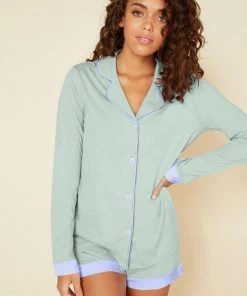 Cosabella Cosabella Bella Bridal Long Sleeve Top & Boxer Pajama Set