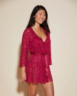 Cosabella Chevron Down Icon Magnolia Robe 2 Cosabella Chevron Down Icon Magnolia Robe