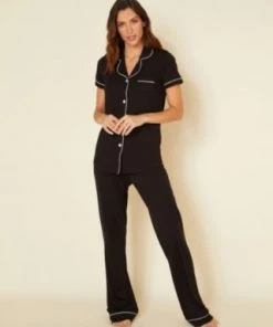 Cosabella Chevron Down Icon Bella Short Sleeve & Pant Set