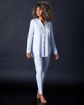 Hanro Chevron Down Icon Pure Essence Long Sleeve Pajama 2 Hanro Chevron Down Icon Pure Essence Long Sleeve Pajama