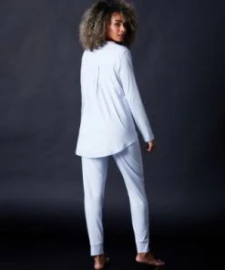 Hanro Chevron Down Icon Pure Essence Long Sleeve Pajama 6 Hanro Chevron Down Icon Pure Essence Long Sleeve Pajama