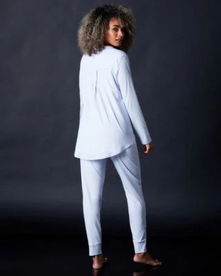 Hanro Chevron Down Icon Pure Essence Long Sleeve Pajama 3 Hanro Chevron Down Icon Pure Essence Long Sleeve Pajama