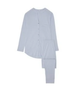 Hanro Chevron Down Icon Pure Essence Long Sleeve Pajama 7 Hanro Chevron Down Icon Pure Essence Long Sleeve Pajama