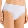 Hanro Cotton Lace Hi Cut Brief