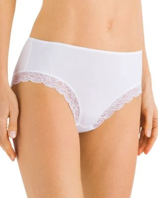 Hanro Cotton Lace Hi Cut Brief 1 Hanro Cotton Lace Hi Cut Brief