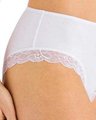 Hanro Cotton Lace Hi Cut Brief 3 Hanro Cotton Lace Hi Cut Brief