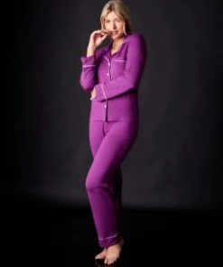 Journelle Lilly Long Sleeve & Pant Pajama Set Chevron Down Icon