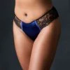 TeAmore Dusk Leavers Lace Brazilian Brief