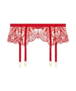 TeAmore Spotlight Embroidered Suspender Belt 7 TeAmore Spotlight Embroidered Suspender Belt