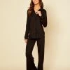 Cosabella Cosabella Bella Relaxed Long Sleeve Top And Pant Pajama Set