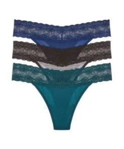 Natori Bliss Perfection One Size Thong 3 Pack