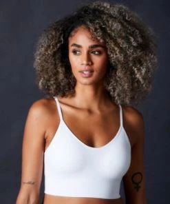 OnGossamer Bras Cabana Cotton Seamless Crop Cami Bralette