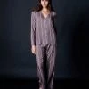 Hanro Woven Long Sleeve Pajama Shirt Sale