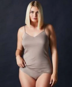 Hanro Cotton Seamless V Neck Cami Sale