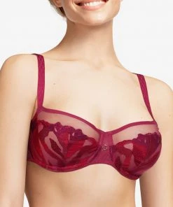 Chantelle Montaigne Lace Unlined Demi Bra DD+