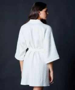 Samantha Chang Chevron Down Icon Wellness Cozy Robe