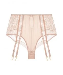 TeAmore Underwear Dusk Leavers Lace High Waist Keyhole Briefs