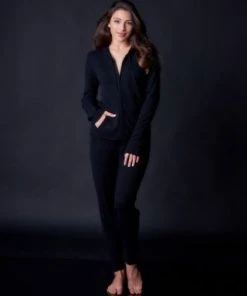 Arlotta Sale Cashmere Hoodie Jacket Front Zipper