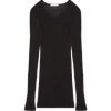 Collezione Privata Sale Wool & Silk Long Sleeve Rib