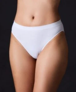 OnGossamer Cabana Cotton Seamless Hi-Cut Brief Underwear