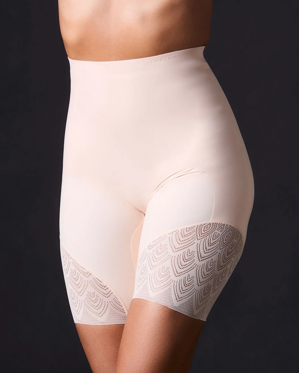Chantelle Lace Shapewear High Waist Mid-Thigh Shaper Chantelle Lace Shapewear High Waist Mid-Thigh Shaper