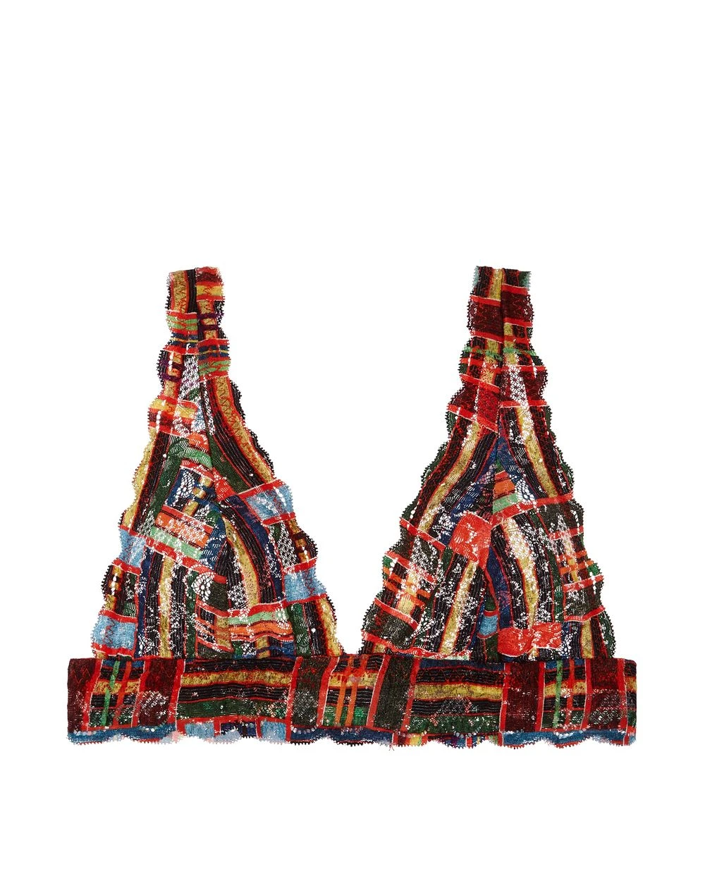 Cosabella Never Say Never Printed Tall Triangle Bralette Bras 3 Cosabella Never Say Never Printed Tall Triangle Bralette Bras