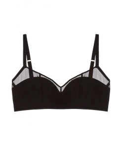 Samantha Chang Jet Set Mesh Lightly Lined Bandeau Bra Bras