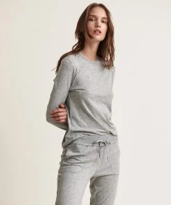 Skin Organic Pima Cotton Long Sleeve Tee Chevron Down Icon