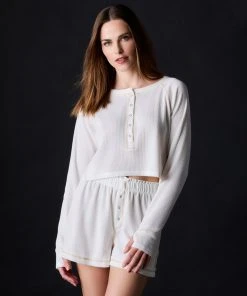 Free People Intimately FP Chevron Down Icon Early Night Thermal Short 6 Free People Intimately FP Chevron Down Icon Early Night Thermal Short