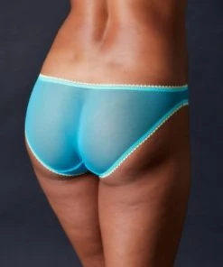 OnGossamer OnGossamer Solid Mesh Hip Bikini