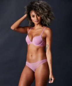 OnGossamer Solid Mesh Hip Bikini