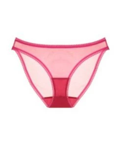OnGossamer OnGossamer Solid Mesh Hip Bikini