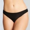 OnGossamer Solid Mesh Hip-G Thong Underwear