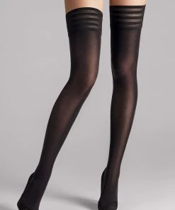 Wolford Velvet De Luxe 50 Opaque Stay-Up Hosiery