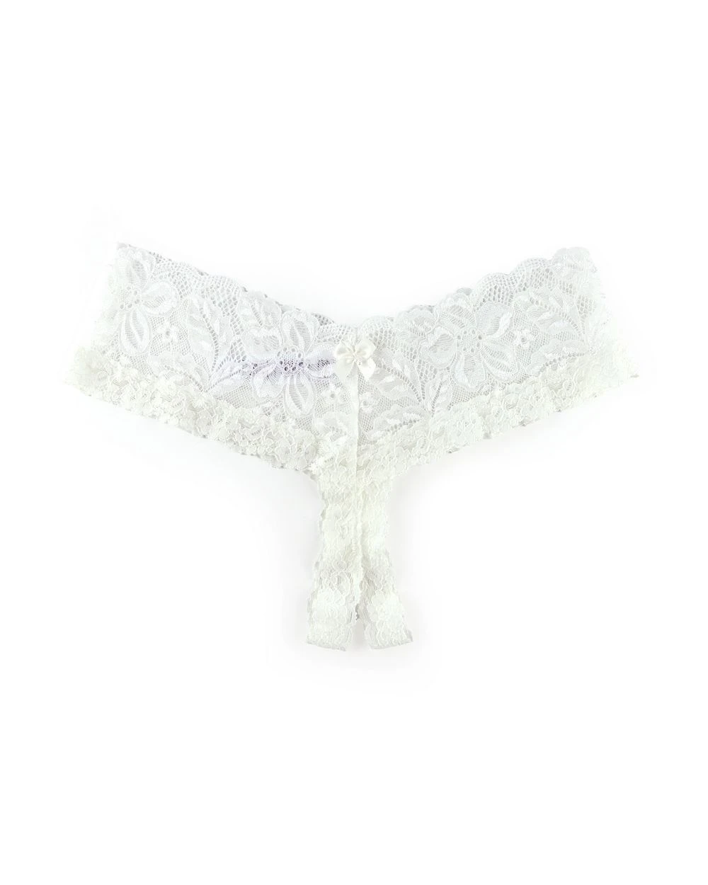 Hanky Panky Princess Lace Open Panty Thong 1 Hanky Panky Princess Lace Open Panty Thong